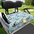 thumbnail image 4 of XYZCANDO Turtle Pattern Golfcart Seat Towel Cover Protector with Front Pockets, Protection, Suitable for Sports, Fit for EZGO, 4 of 8