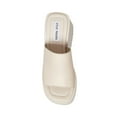 thumbnail image 3 of Steve Madden Pepe30 Natural Leat  Leather Square Toe Lug Sole Platform Mule Sandal (9.5, NATURAL LE), 3 of 4