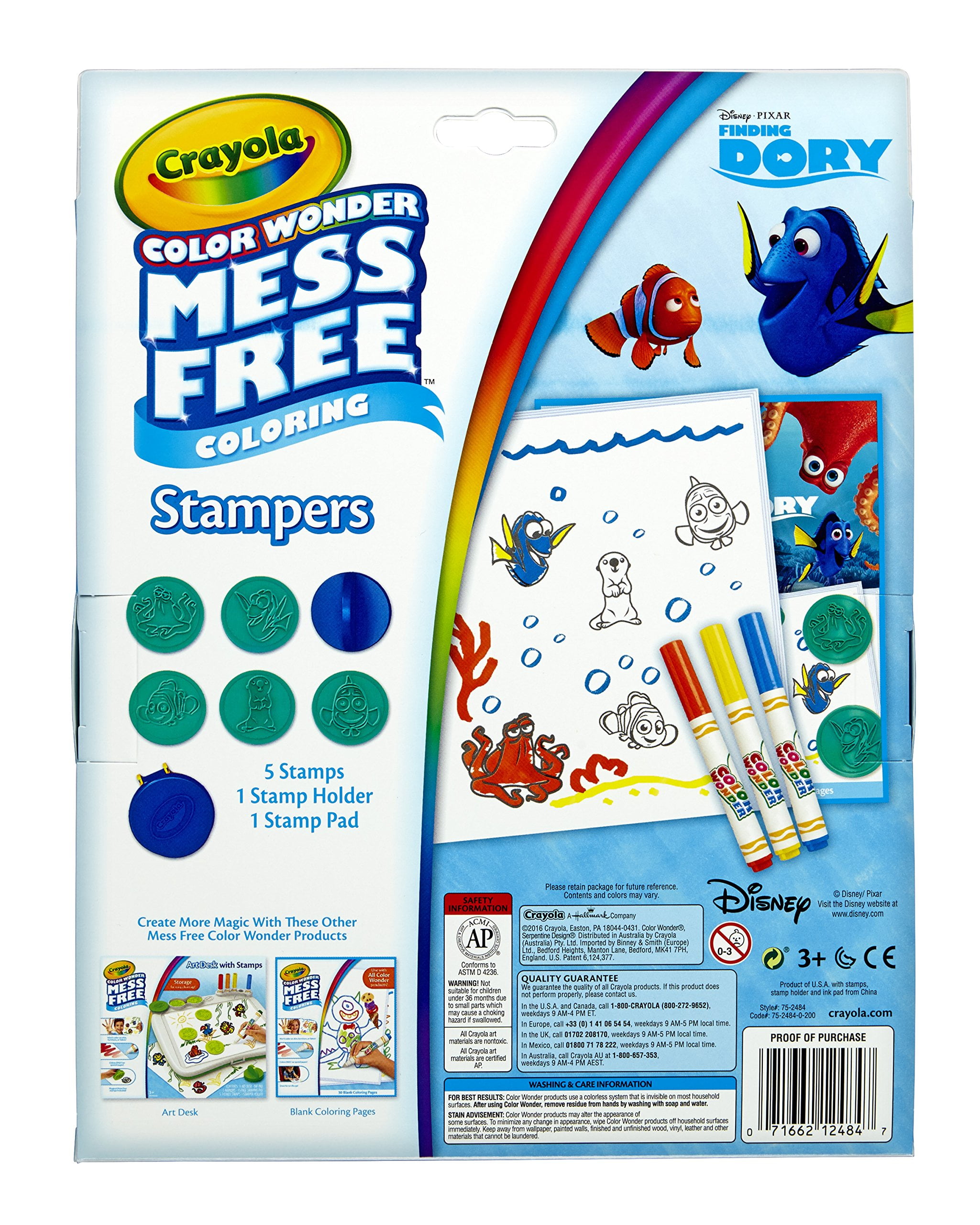 crayola art desk with stamps