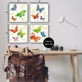 thumbnail image 4 of Stupell Industries Vivid Glam Butterflies Animals & Insects Painting Gray Framed Art Print Wall Art, 17 x 17, 4 of 10