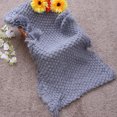 thumbnail image 4 of Manta de algodón tejida con relleno de piña, manta grande para dormir, accesorio fotográfico para el hogar para bebés recién nacidos (gris), 4 of 6