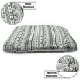 thumbnail image 3 of Tribal Pet Bed, Pattern with Prehistoric Geometric Forms Triangles Background, Chew Resistant Pad for Dogs and Cats Cushion with Removable Cover, 24" x 39", Hunter Green White, by Ambesonne, 3 of 4