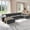 Gray, variant on CHITOOMA Modular Sectional Couch, 111" Corduroy Cloud Couches with Deep Seats and High-Back Design, 3-Seater Sofa for Living Room, No Assembly Required, Green