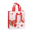 thumbnail image 2 of Rewenti Valentine's Day Rose Gift Bag Non Woven Handbag Waterproof Shopping Bag Gift Box, 2 of 4
