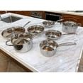 thumbnail image 2 of Fortune Candy 4 Quart Saucepan, 18/8 Stainless Steel Tri-Ply Cookware with Lid, Dishwasher Safe, 2 of 8