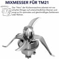 thumbnail image 3 of Compatible Food Processor Blade, Premium Material For Thermomix TM21, Environmentally Friendly Stainless Steel Blender Replacement Part, High Strength, Strong Stress And No Noise,, 3 of 5