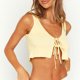 thumbnail image 1 of Cárdigan Señoras Cami Top cuello redondo ombligo expuesto estilo Y2K traje de calle (amarillo L) Ygjytge Amarillo T L para Mujer, 1 of 1