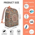 thumbnail image 5 of Extra Large Boho Mandala Floral Backpack, Big Capacity Bookbag for College School with Laptop Compartment, Travel Daypack, Excellent Gift Idea, 5 of 5