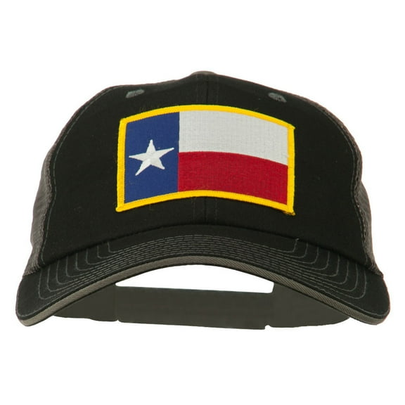 Big Mesh State Texas Patch Cap - Black Grey XL-3XL