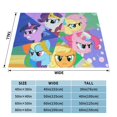 thumbnail image 4 of My Lit-Tle Pony Fleece Blanket Super Soft Cozy Throw Blanket Fuzzy Comfy Flannel Blanket Warm Plush Blankets And Throws For Couch, Sofa, Bed 60"X50", 4 of 7