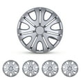 thumbnail image 2 of (4 Pack) 14 inch Universal Silver Wheel Rim Cover Hubcaps Snap on Car Truck SUV-Lacquer, 2 of 9