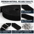 thumbnail image 4 of 1"x32ft Velcro Strap with 50 Metal Buckles, Adjustable Fastening Cable Strap for Efficient Storage, 4 of 7