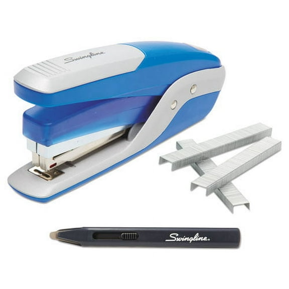 Quick Touch Stapler Value Pack, 28-Sheet Capacity, Blue/silver | Bundle of 2 Each