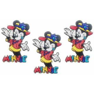 Disney Minnie Mouse Pink Bow Iron on Embroidered Patch