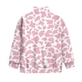 thumbnail image 5 of Uorisanigo Kids Sweatshirt Girls Soft Half Zip Pullover Sweatshirt Oversized Pink Cow Print Long Sleeve Pullover Top Fall Spring Outfits Clothes Quarter Zip Hoodies No Hood, 5 of 7