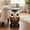 Owl Head Brown, variant on Deer Head Accent Table, Resin Animal Statue End Table with Faux Marble Top, Modern Decorative Side Table for Living Room, Bedroom, Entryway, Brown
