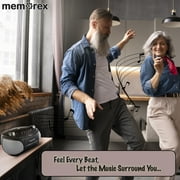 Memorex MX-BCCD50(K) AM/FM Top Loading CD and Cassette Player Blue | Portable Stereo with Programmable Memory, Auto-Stop Cassette Deck | Auxiliary Input, and Red LED Display (Black)