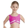 thumbnail image 5 of HULIJA Kids Girls 2 Piece Dance Sport Outfit Contrast Color Sleeveless Crop Top with Shorts Ballet Hot Pink 6, 5 of 7