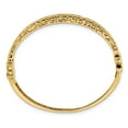 thumbnail image 2 of Leslie's Real 14kt Yellow Gold Polished Hollow Fancy Bangle; for Adults and Teens; for Women and Men, 2 of 3