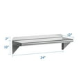 thumbnail image 2 of M optimized Stainless Steel Wall Shelf, Wall Mounted Pot Rack, NSF Commercial Shelves Metal Shelving for Restaurant, Bar, Utility Room, Kitchen and Garage, 2 of 6