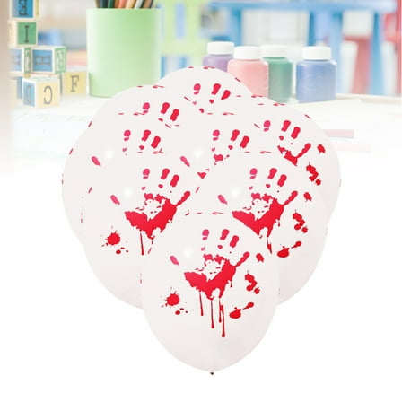 Raindrops 24pcs  Balloon Garland Blood Handprints Multi Decoration for Spooky Festival Party