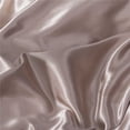 thumbnail image 3 of 2 Pcs Satin Duvet Cover Set, 1 Duvet Cover + 1 Pillowcases For Hair And Skin Silk Satin Duvet Cover with Zipper for Comforter & Blanket - Lightweight Bedspread/Coverlet/Bed Cover,( Champagne,Twin ), 3 of 3