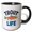 Black/White, variant on 3drose, Trout Life. Funny and Artsy Gift or Charm for a Fisherman, Dad, Bro, 11oz Magic Transforming Mug