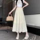 thumbnail image 4 of Elegante falda de malla blanca de cintura alta en forma de A para mujer, verano 2024, recién llegado, vestido largo de moda, 4 of 4