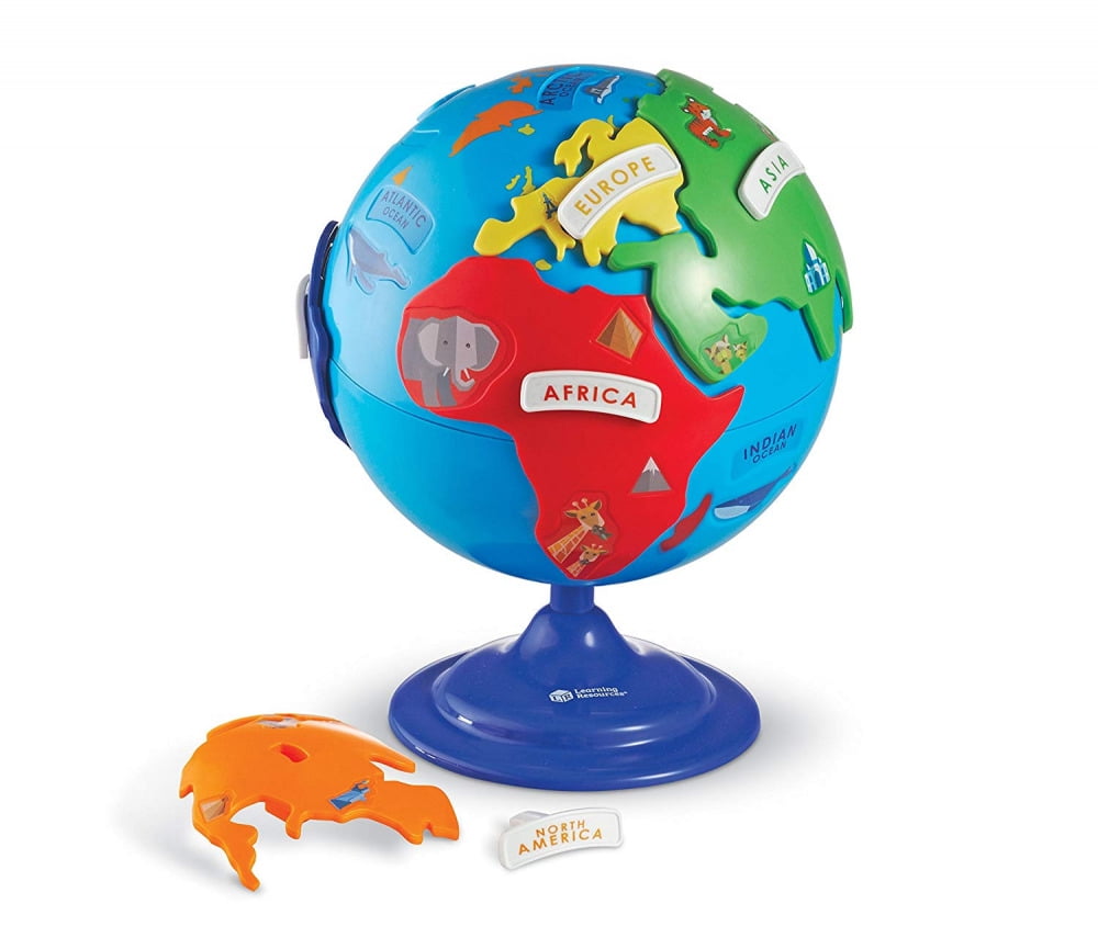 Learning Resources Puzzle Globe, 3-D Geography, Fine Motor, 14 Pieces, Ages 3+ - Walmart.com
