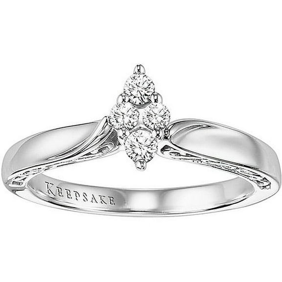 Keepsake, Marquise Engagement Ring, 10K White Gold, includes Gift Box, I2 1/5ct tw