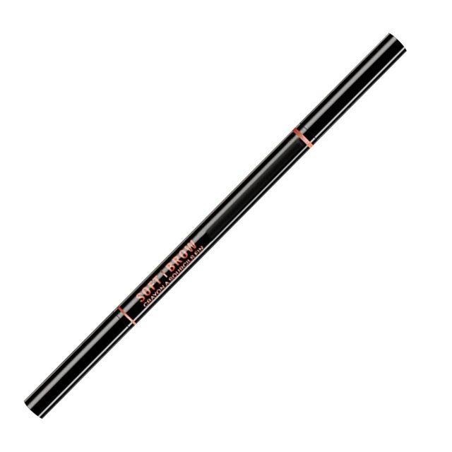 Lápiz de cejas de doble punta y lápiz de maquillaje automático giratorio de larga duración para mujeres, con pincel, 1,5 mm, fino y fácil de aplicar