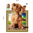 thumbnail image 2 of Diy 3d cachorro perro pegatina de pared Pvc telón de fondo decoración decoración del hogar calcomanías de habitación arte de la pared papel tapiz pegatinas en el cartel de la pared - -, 2 of 4