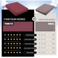 thumbnail image 3 of Tromlycs Outdoor Chair Cushions for Patio Furniture Set of 2 Seat Waterproof Outside 19x19 Inch Square with Ties Burgundy Maroon, 3 of 6