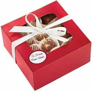 Treat Boxes Medium 3/pkg-red Foil