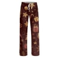 thumbnail image 5 of Fabrcox Christmas Women's Black Pajamas Bottoms S-3xl Loose Fit Soft and Comfortable Lounge Christmas Pj Bottoms for Women Deep Red L, 5 of 6
