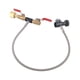thumbnail image 5 of Adaptador de recarga para cilindro de CO2 CGA-320 con manguera para tanque de refresco de 24" con manómetro, 5 of 14