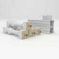 thumbnail image 6 of Ekena Millwork 38"H x 2'L Fiberthane York Unassembled Balustrade Railing Kit, Style G (6 3/8" On-Center Spacing to Pass 4" Sphere Code), 6 of 6