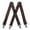 Coffee, variant on MOJOGO 4 Loop Suspender for Mens Supportive X Back Adjustable Elastic Brace 1.5 In Wide Suspenders Navy Free Size