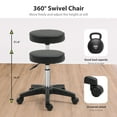 thumbnail image 5 of Thanaddo Tattoo Chair Facial Bed with Two Trays, Esthetician Bed Adjustable Folding Salon Bed with Hydraulic Stool Massage Bed for Professional Massage Facial Lash Beauty Treatment Spa, Black, 5 of 8