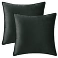 thumbnail image 2 of REGALWOVEN Set of 2 Velvet Throw Pillow Covers Decorative Solid Cushion Covers for Sofa Black 20" x 20", 2 of 6