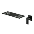 thumbnail image 5 of Boyel Living Waterfall Bathroom Faucet 1- Handle Wall Mount Modern Sink Faucet Bathtub Mixer Tap Solid Brass Matte Black, 5 of 7