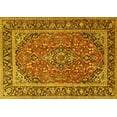 thumbnail image 1 of Ahgly Company Machine Washable Indoor Rectangle Persian Yellow Traditional Area Rugs, 7' x 9', 1 of 4