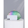 thumbnail image 5 of Women's Iridescent Rainbow Clutch Bag Shell Shape Evening Purse for Party, 5 of 9