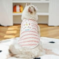 thumbnail image 2 of NovaStitch Pet Dog Sweater Striped Winter Puppy Clothes for Small Dogs Cats Warm Dog Knitwear Outfits Doggy Knitted Clothing Pink XS, 2 of 6