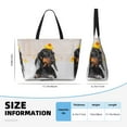 thumbnail image 4 of Fotbe Dachshund Sitting in Bathtub Bolsa de Viaje para Playa - Resistente al Agua, Bolsa Tote de Gran Capacidad y Ligera con 7 Bolsillos para Mujeres y Hombres, 4 of 7