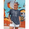 thumbnail image 2 of Kind Heart Fierce Mind Brave Spirit Encouraging T-Shirt Gifts for Girls & Women Navy, 2 of 7