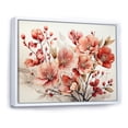 thumbnail image 2 of Designart "Winter Delight In Poppies' Charm" Poppies Floater Framed Canvas Prints, 2 of 5