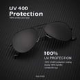 thumbnail image 6 of KALIYADI Sunglasses for Men Women Aviator Sun Glasses Polarized Lens UV400 Blocking-Black, 6 of 8