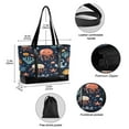 thumbnail image 2 of FORMRS Canvas Laptop Tote Bag for Women with 15.6" Computer Compartments Shoulder Handbag, Red Jellyfish, 2 of 7