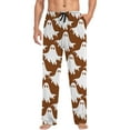 thumbnail image 4 of CONFREE Halloween Pajama Pants for Men Hallowmas Pj Pants for Men Pumpkin Ghost Print Lounge Bottoms Elastic Waist Drawstring Sleepwear With Pockets, 4 of 5